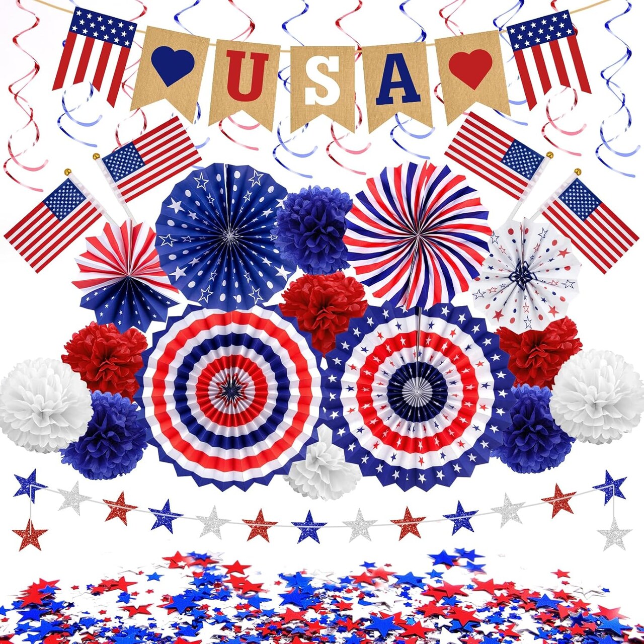 36PCS Patriotic Decorations, 4th/Fourth of July Independence Day